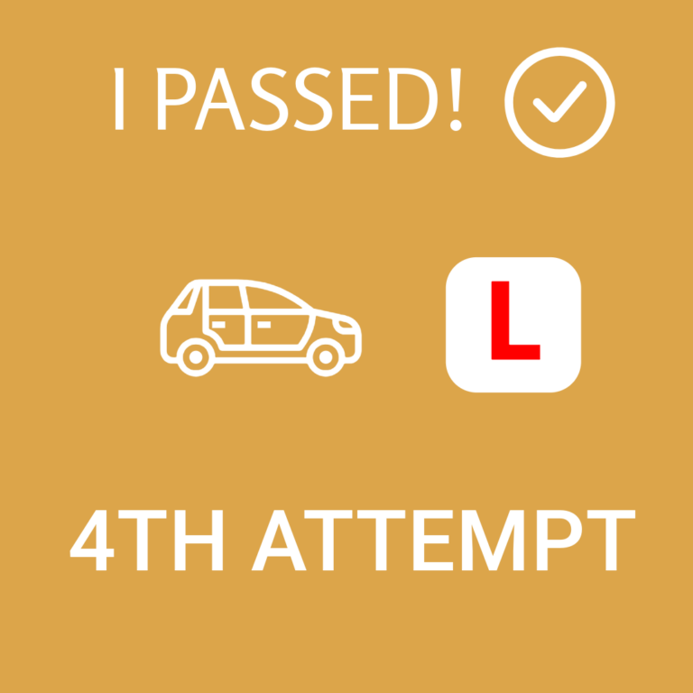 "L" plates and car showing I passed driving test in Ireland